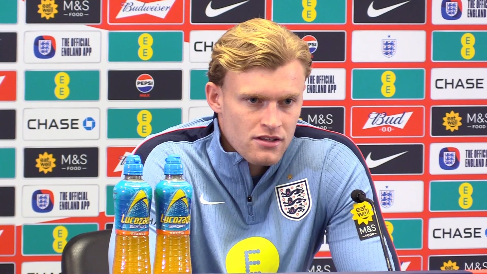 Jarrad Branthwaite England press conference 23/09/2026